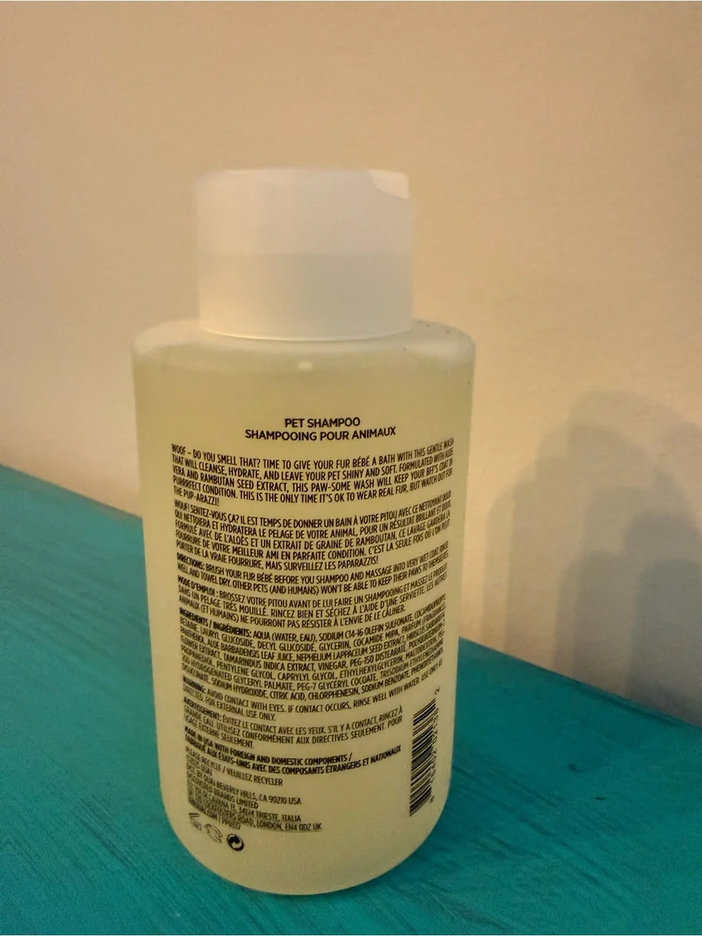 NEW OUAI Fur Bébé Pet Shampoo 16 oz Mercer Street Scent
